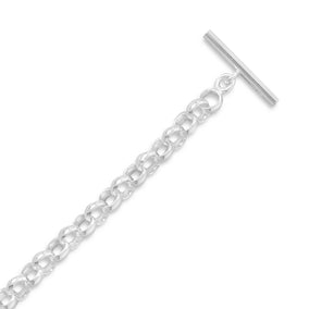 Large Rolo Toggle Necklace