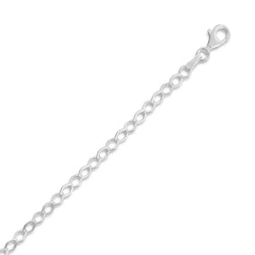 Flat Diamond Shape Link Chain Bracelet