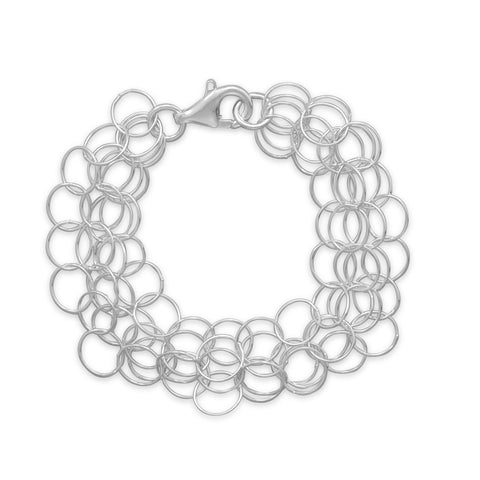7" Multistrand Round Link Bracelet