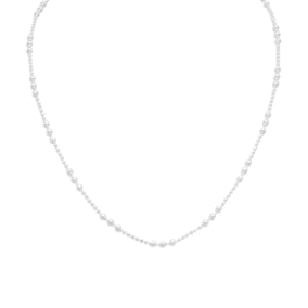 18" 1.5mm Bead Necklace with "Wheel" Beads