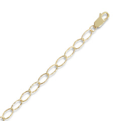 14/20 Gold Filled Oval Textured Link Chain
