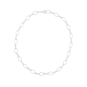 16" Twist and Polished Link Chain Necklace