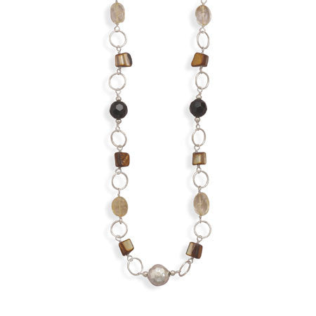 24" Endless Multistone Necklace