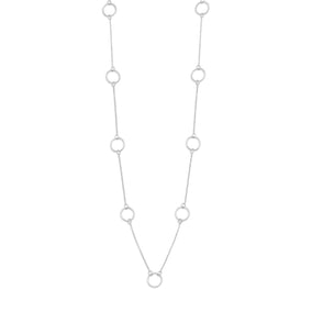16" Sterling Silver Chain with Circle Links