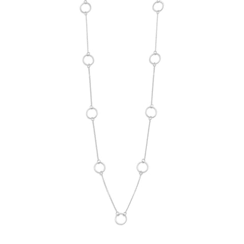 16" Sterling Silver Chain with Circle Links