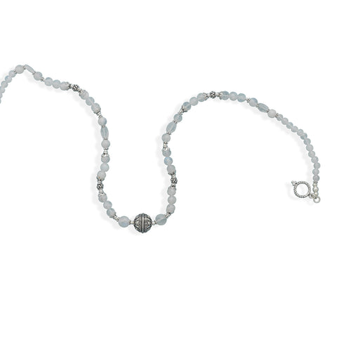 21" Rainbow Moonstone Necklace