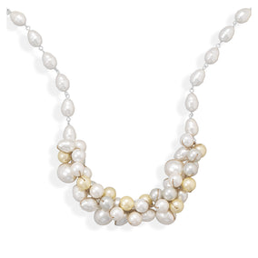 16"+2" Multicolor Shell Base Pearl Necklace