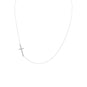 16" + 2" Necklace with Off Center Cross
