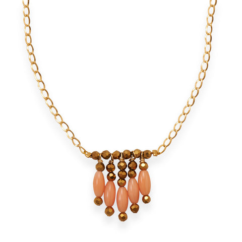 Just Peachy Coral Necklace
