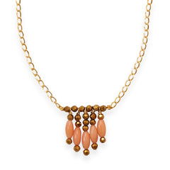 Just Peachy Coral Necklace