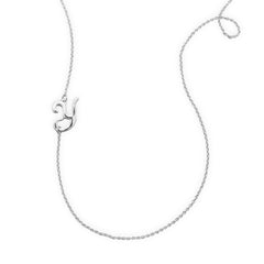 Rhodium Plated Off Center 