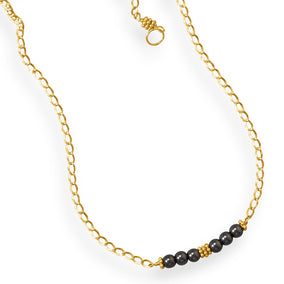 Handmade Hematite Bar Necklace