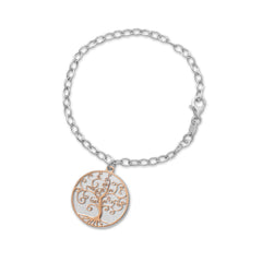 Two Tone Tree Bracelet