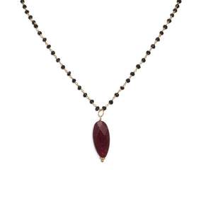 Baila Luna Black Magic Drop Necklace
