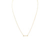 16" + 2" 14 Karat Gold Plated Arrow Design Necklace