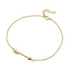 14 Karat Gold Plated Aim High Arrow Bracelet