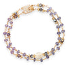 7" Double Strand Tanzanite and Citrine Bracelet