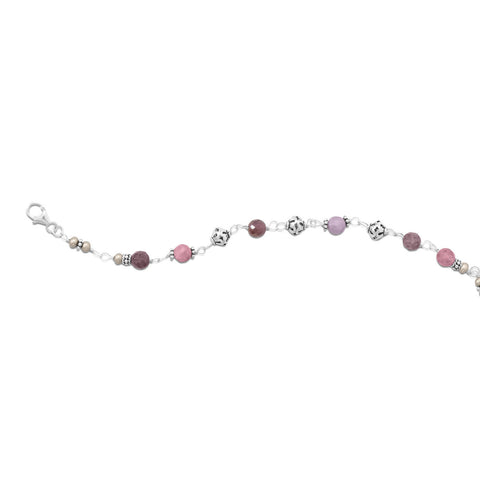 Baila Luna Ruby Bead Bracelet