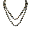 38" Endless Knotted Labradorite Necklace