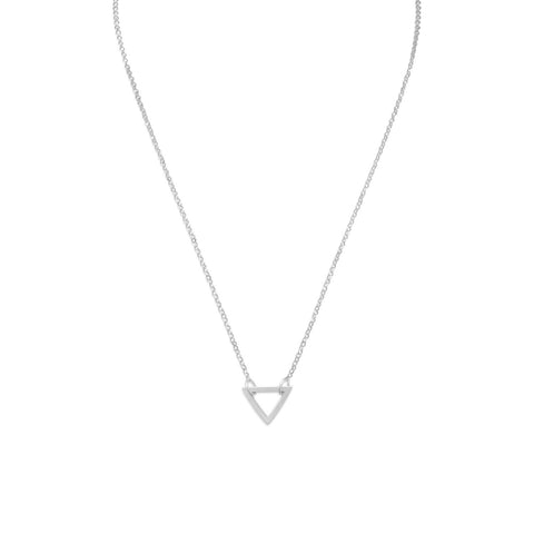 18" Open Triangle Necklace