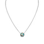 16" + 2" Freeform Faceted Quartz over Turquoise Necklace