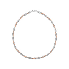 Two Tone Twist Mesh Necklace