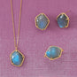 14 Karat Gold Plated Labradorite Necklace