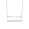 16" + 2" Engravable Bar Nameplate Necklace