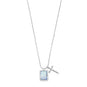 Roman Glass and Cross Charm Necklace