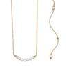Beautiful 14/20 Gold Filled Cultured Freshwater Pearl Back Drop Necklace