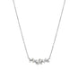 Rhodium Plated Cultured Freshwater Pearl Branch Necklace