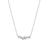 Rhodium Plated Cultured Freshwater Pearl Branch Necklace
