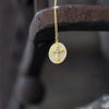 14 Karat Gold Plated Pave CZ Cross Necklace