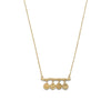 14 Karat Gold Plated Branch with Tag Drop Necklace