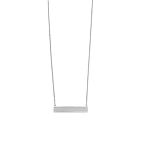 Engravable Bar Necklace