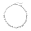 Rhodium Plated Disk Choker