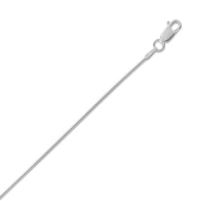 1mm Round Omega Necklace