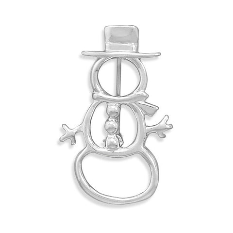 Cut Out Snowman Pin