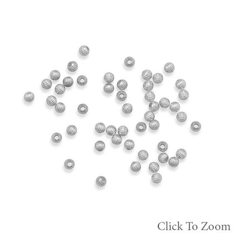 4mm Corrugated Beads (Package of 50)