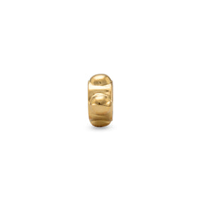 14 Karat Gold Plated Beaded Stopper Bead