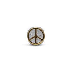 Two Tone Peace Sign Bead