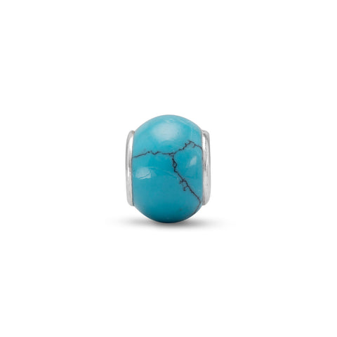 Turquoise Look Glass Bead