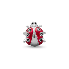 Red and Black Lady Bug Bead
