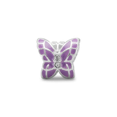 Lavender Butterfly Bead