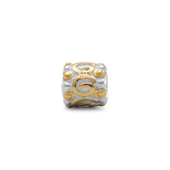 Two Tone Shiny Coil Design Bead