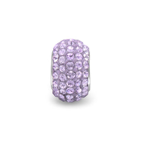 Lavender Pave Crystal Bead