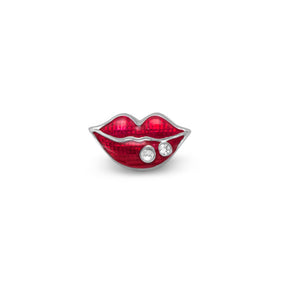 Red Epoxy Lips Bead