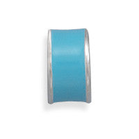 Blue Epoxy Wheel Bead