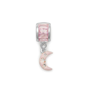 Pink Moon Charm Bead