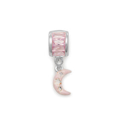 Pink Moon Charm Bead